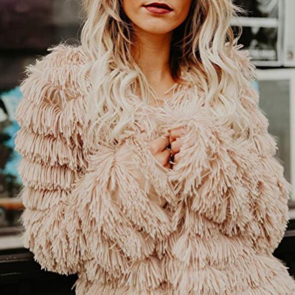 CoventAvenue - Faux Fur Sweater Coat